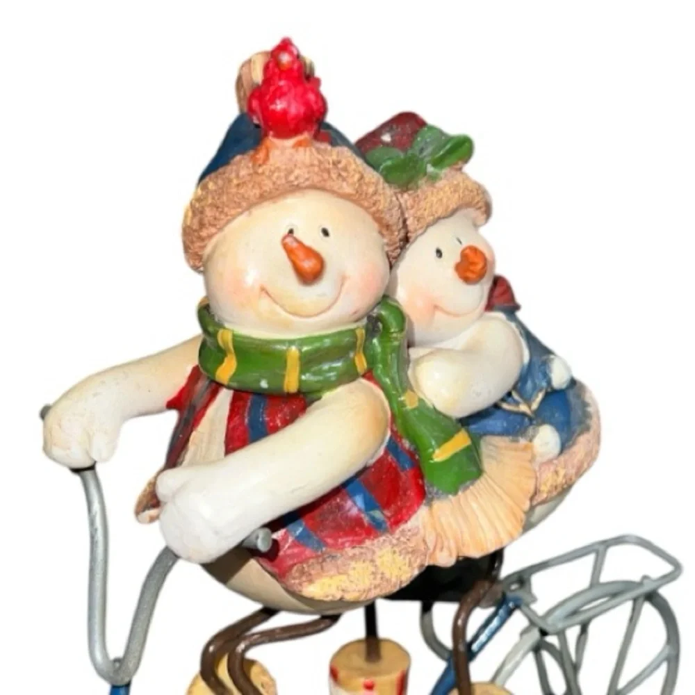 Charming Snowman Couple Holiday Decor
